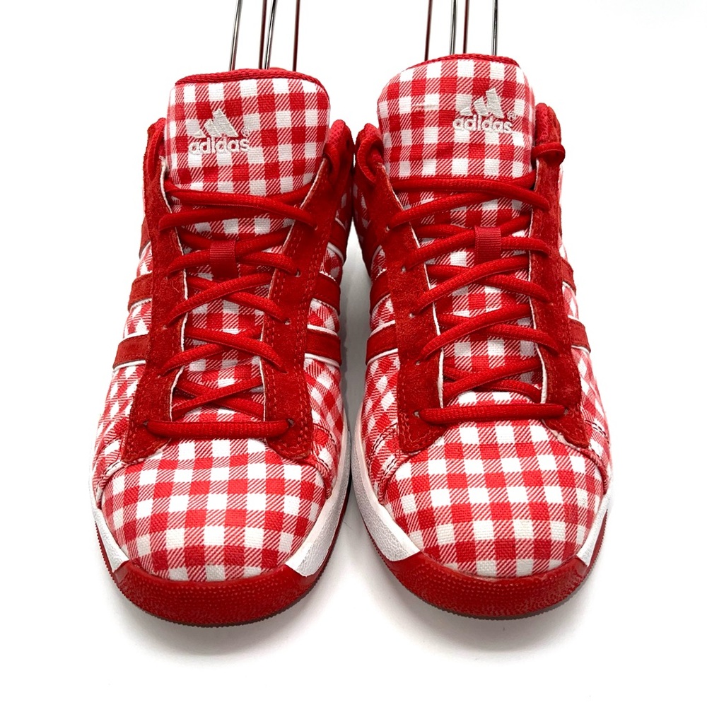 Adidas Red & White Gingham Checkered 2007 - Picture 9 of 10